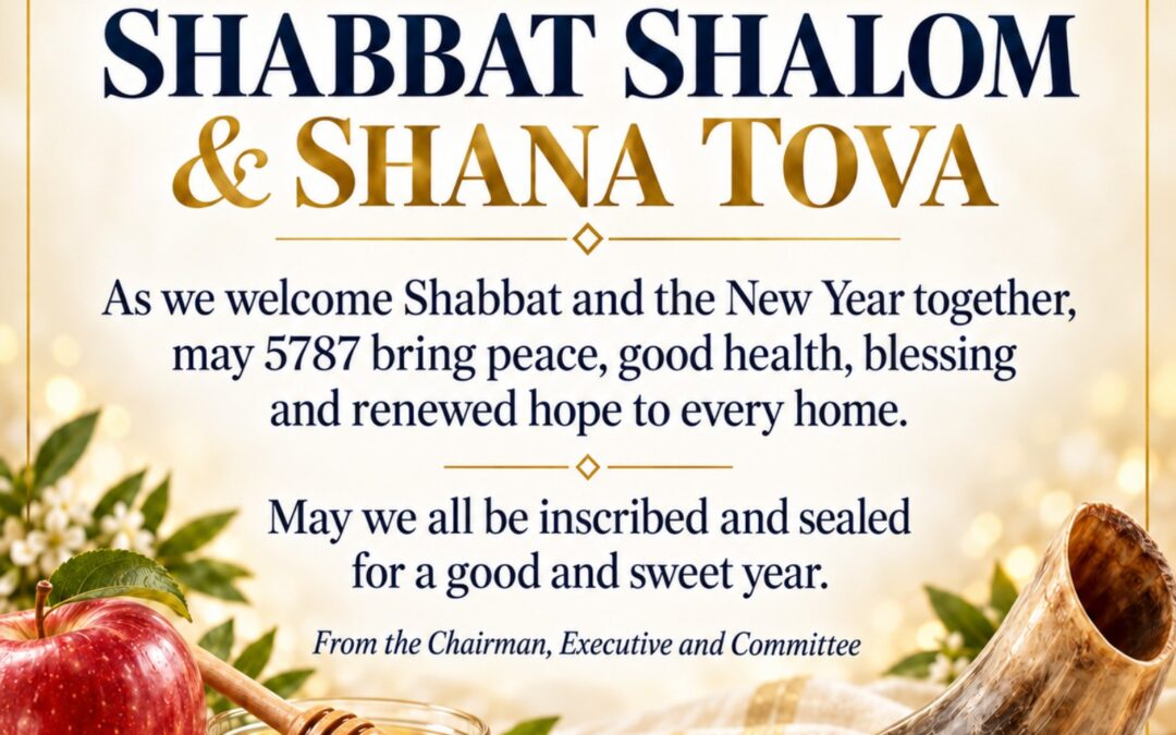 Shabbat Shalom and Shana Tova — Victory Park Hebrew Congregation graphic